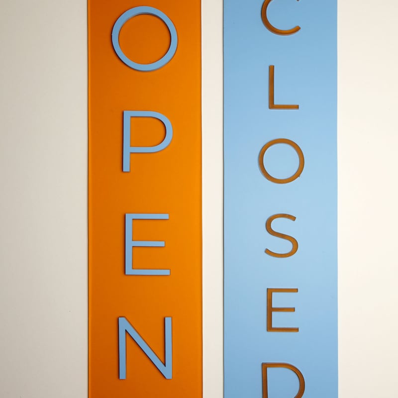 Sliding Open Closed Signs - Etsy