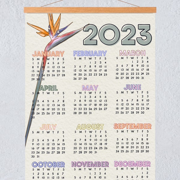 One Page Calendar Etsy