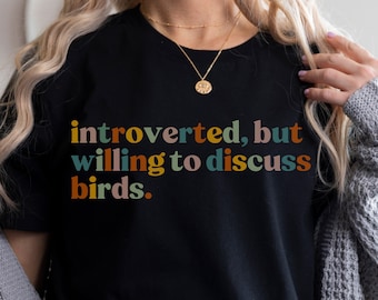 Bird Shirt Funny Gift For Bird Lovers Tshirts Canary Macaw Mom T-Shirt Women Apparel Tee For Her Parrot Pet Owners Funny Bird Tee Aviary Tee