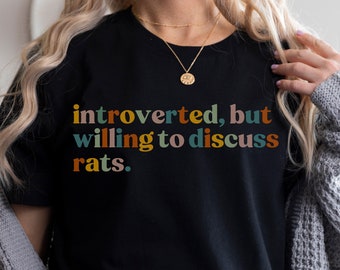 Rats Shirt Funny Gift For Rat Lovers Tshirts Rat Mom T-Shirt Women Apparel Tee For Her Rat Pet Owners Rodent Life Rat Pet Tee
