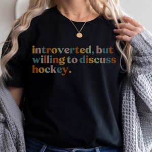 Hockey Shirt Funny Gift For Hockey Lovers Tshirts Hockey Mom T-Shirt Women Apparel Tee For Her Hockey Life Funny Hockey Player
