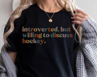 Hockey Shirt Funny Gift For Hockey Lovers Tshirts Hockey Mom T-Shirt Women Apparel Tee For Her Hockey Life Funny Hockey Player