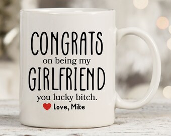 Valentines Day Gifts For Girlfriend, Gag Gifts For Girlfriend, Gag Girlfriend Gifts, Funny Girlfriend Mugs, Custom Girlfriend Gift