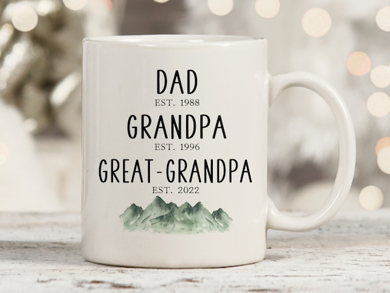 Great Grandpa Mug, Great Grandpa Gift, Great Grandfather, Great Grandpa Est, Great Grandpa Coffee Mug, Great Grandpa Pregnancy Announcement