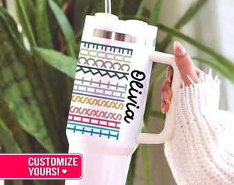 Hidden Swear Message with Name 40oz Tumbler Fuck this Shit Personalized Funny Gift for Coworker Gift for Best Friend Office Humor Cup