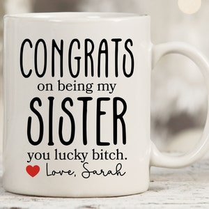 Funny Sister Mugs, Sister Gift Idea, Sister Present Gift From Sister, Sister Cup, Gift For Sister, Custom Sister Gifts, Sister Gifts