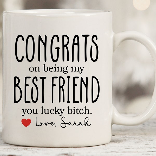 Best Friend Mug, Gift For Friend, Funny Coffee Mug For Friend, Friendship Mug, Friend Birthday Present, Custom Best Friend Mug, Bestie Mug