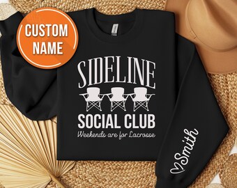 Custom Lacrosse Mom Shirt, Lacrosse Gifts for Parents, Game Day Lacrosse Player Son Shirts, Personalized Lacrosse Custom Name Sweater Tshirt