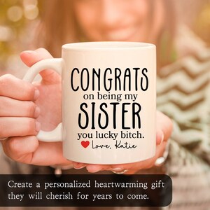 Sister Gift From Sister, Funny Sister Mug, Personalized Sister Gift Idea, Custom Sister Gift, Sister Cup, Sarcastic Gag Gift From Brother Bild 2