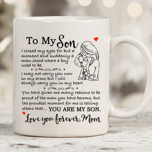 Personalized Watercolor Mom Blessed With Boys Mug, Mom of Sons, Toddler Mom,  Baby Boy Mom, Custom Mom and Boys Gift 