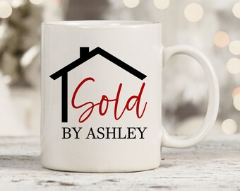 Sold By Coffee Mug, Personalized Realtor Mug, Custom Real Estate Agent Mug, Realtor Team Member Mugs, Realtor Squad Mugs, Gift For Realtor