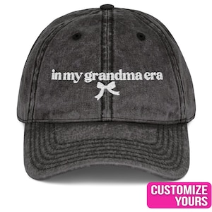 Gift for New Grandma, Pregnancy Announcement, New Grandma Gift, Grandma Hat, Grandmother To Be Gift, Vintage Embroidered Hat, Grandma Era