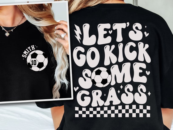 Womens Soccer Grandma T-Shirt With Soccer Ball And Hand Lettering Womens Soccer Grandma T-Shirt With Soccer Ball And Hand Lettering
