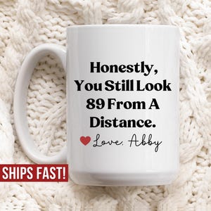 Custom 90th Birthday Gift for Her Friends 90th Gifts Bestfriend Funny Sister Mug for Women Gift for Him 1935 Bday 90th Gift Ideas for Men