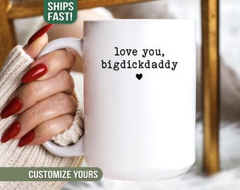 Funny Valentines Day Gift for Boyfriend Personalized Cute Couple Gifts for Anniversary Present for Husband Wife Vday Mug for Fiance Gag Gift
