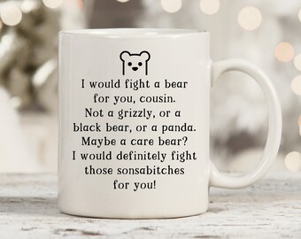Funny Cousin Gifts For Cousin Mug, Cousin Gift Idea, Cousin Birthday Present, Gift From Cousin, Funny Cousin Coffee Mug, Best Cousin Ever