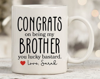 Funny Brother Mugs, Brother Gift Idea, Brother Present Gift From Sister, Brother Cup, Gift For Brother, Custom Brother Gifts, Brother Gifts