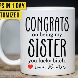 Sister Gift From Sister, Funny Sister Mug, Personalized Sister Gift Idea, Custom Sister Gift, Sister Cup, Sarcastic Gag Gift From Brother Bild 1