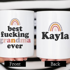 Best Fucking Grandma Ever Mug, Valentines Day Gift For Grandma, Funny Grandma Gift, Personalized Grandma Gifts, Custom Grandma Mugs
