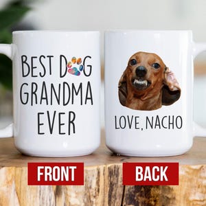 Custom Dog Grandma Gifts for Dog Grandmothers Personalized Mothers Day Gift for Dog Grandmas Funny Dog Owner Gifts for Grandma Dog Paw Print
