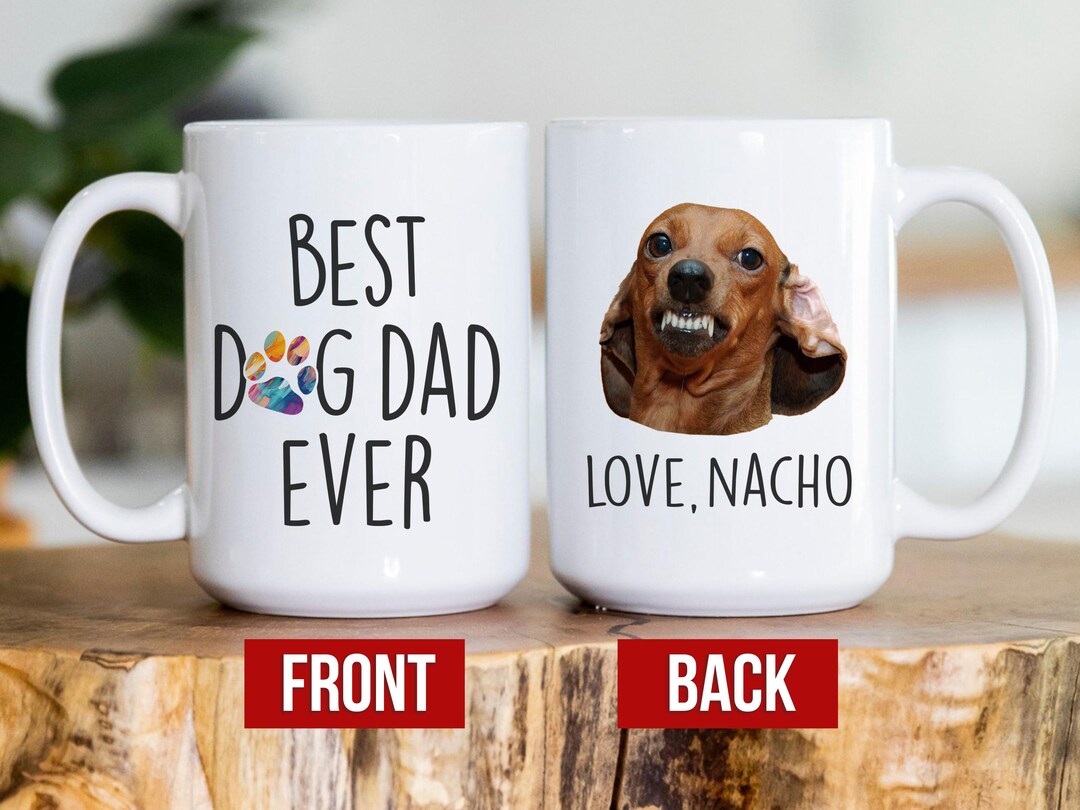 Custom Dog Dad Gifts for Dog Dad Fathers Day Mug Personalized Dog Photo — free download