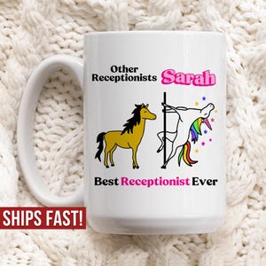 Custom Receptionist Gifts for Receptionist New Job for Secretary Front Desk Person