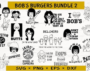 Bobs Burgers svg, Bob's Burgers, bob burgers, svg bundle, Louise Belcher, Cricut svg files, svg files, Tina Belcher, tv show svg, cricut