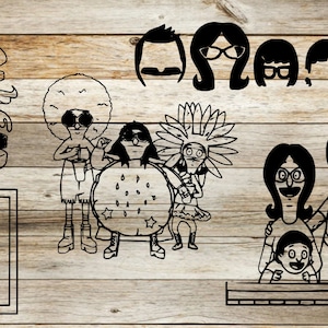 Bobs Burgers svg, Bob's Burgers, bob burgers, svg bundle, Louise Belcher, Cricut svg files, svg files, Tina Belcher, tv show svg, files svg image 2