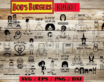 Bobs Burgers svg, Bob's Burgers, bob burgers, svg bundle, Louise Belcher, Cricut svg files, svg files, Tina Belcher, tv show svg, files svg