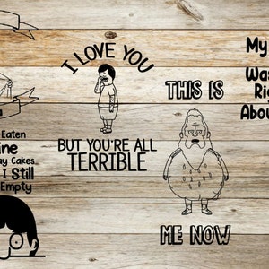 Bobs Burgers svg, Bob's Burgers, bob burgers, svg bundle, Louise Belcher, Cricut svg files, svg files, Tina Belcher, tv show svg, files svg image 4