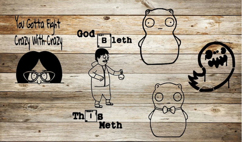 Bobs Burgers svg, Bob's Burgers, bob burgers, svg bundle, Louise Belcher, Cricut svg files, svg files, Tina Belcher, tv show svg, files svg image 5