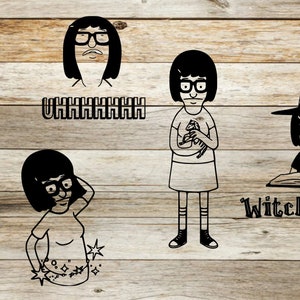 Bobs Burgers svg, Bob's Burgers, bob burgers, svg bundle, Louise Belcher, Cricut svg files, svg files, Tina Belcher, tv show svg, files svg image 8
