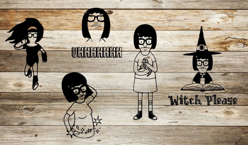 Bobs Burgers svg, Bob's Burgers, bob burgers, svg bundle, Louise Belcher, Cricut svg files, svg files, Tina Belcher, tv show svg, files svg image 8