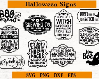 Halloween svg, Halloween png, Halloween decor, png, Png files, signs, cut files, Halloween sign, Halloween sign png, svg, cricut, bundle