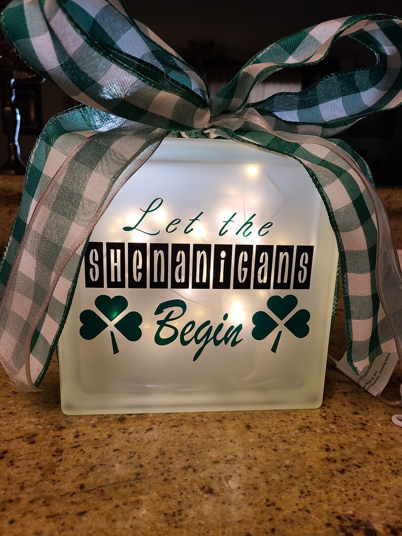 Custom Light Glass Block Etsy