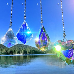 Sun catcher/ Crystal suncatcher/ Crystal Wall Hanging/ gemstone suncatcher/ Rainbow maker/ wall hanging/ Gift for her/ Housewarming gift