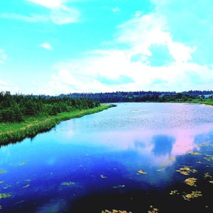 River Landscape Scenery Photograph Digital Download