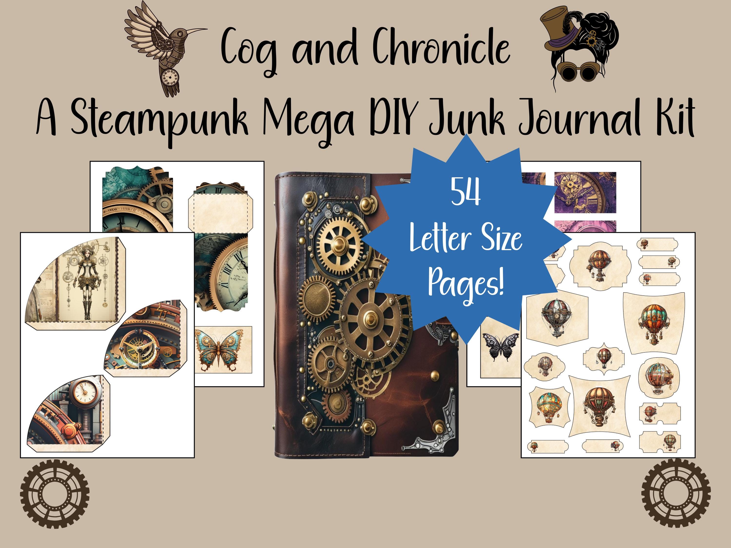 Steampunk Junk Journal Kit | Printable Ephemera, DIY Memory Keeping ...
