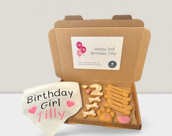 Deluxe Dog Birthday Treat Box - Personalised