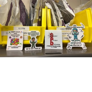 10 Sterile Processing Sticker Bundle: Vibrant Matte Vinyl Decals