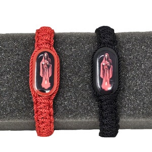Santa Muerte Holy Death Skull Red Bracelet For Protection, Positive  Changes, Open Road, ETC. - Lazaro Brand Spiritual Store