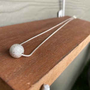 White Stardust Bead Necklace