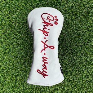 Golf Club Headcover - Chip-A-Way (White)