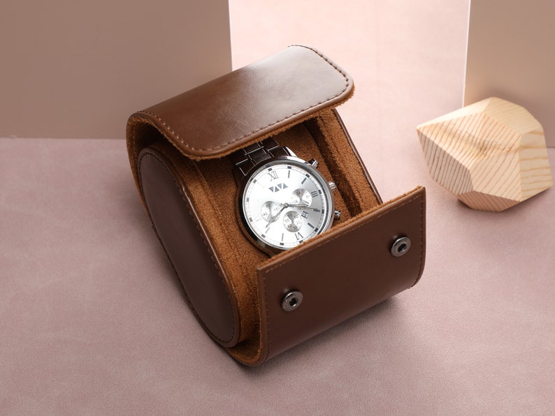 Vintage Watch Storage Box, Personalized Watch Storage Box, Engraved Watch Storage Box, Custom Gift Watch Storage Box, Best Man Gift image 10