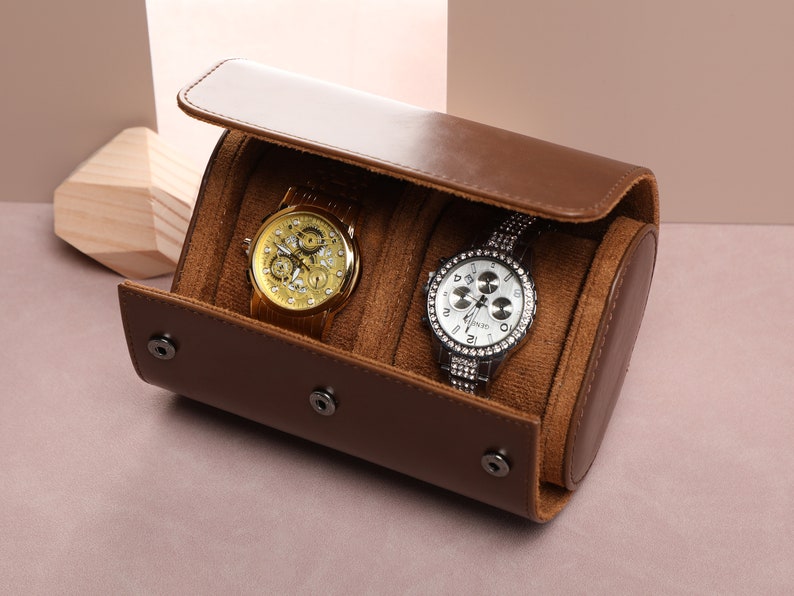 Vintage Watch Storage Box, Personalized Watch Storage Box, Engraved Watch Storage Box, Custom Gift Watch Storage Box, Best Man Gift image 8