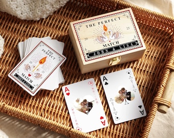 Custom Wedding Photo Poker Cards, Wedding Guest Book, Custom Playing Cards, Unique Photo Gift, Wedding Playing Cards, Wedding Favors