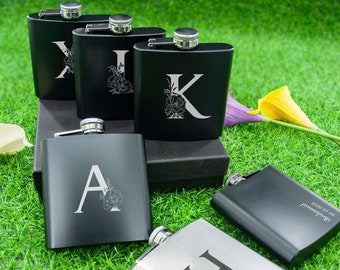 Personalised  flask set Engraved Wedding Special Occasion Hip Flask 6oz,bridesmaid gift,flask for bridesmaid,gift for girlfriend