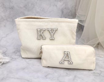 Personalisierte Make-up-Tasche, Make-up-Tasche für Brautjungfern, personalisierte Geschenke, ursprüngliche Make-up-Tasche, Geschenk für sie, Kosmetiktasche, Brautjungfer Make-up-Tasche