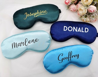 Personalized Sleep Mask,Customized Eye Masks,Bachelorette Party,Custom Satin Eye Mask,Gift for Her,Bridesmaid Propossal Gift Custom