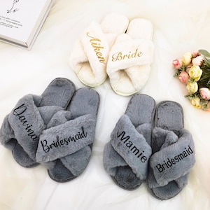 Custom Photo A Sweet Reminder Of Your Bond Every Time You Slip Them On - Couple Personalized Custom Fluffy Slippers - Christmas Gift For Husband Wife, Anniversary